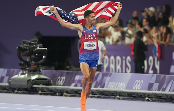 American Grant Fisher surprises in Olympic men's 10,000 meters, taking bronze