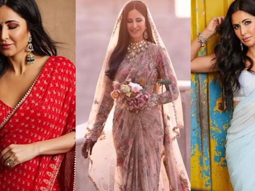 Katrina Kaif and the saree saga: 5 Times the actress stunned in 6 yards of elegance - Times of India