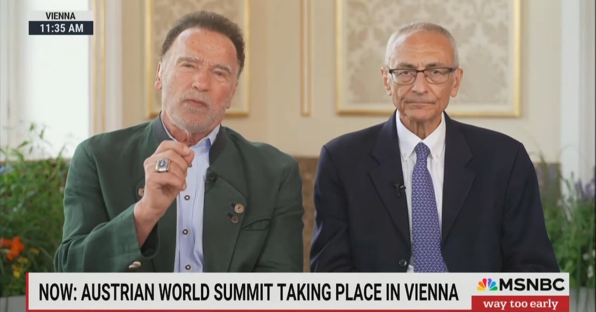 Arnold Schwarzenegger Warns MSNBC ‘Climate Change Dialogue Is Not Going to Work’