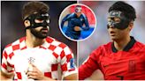 The reason why footballers wear strange face masks on the pitch