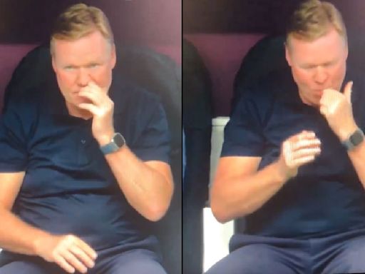 Ronald Koeman se come los mocos en pleno partido de la Euro 2024