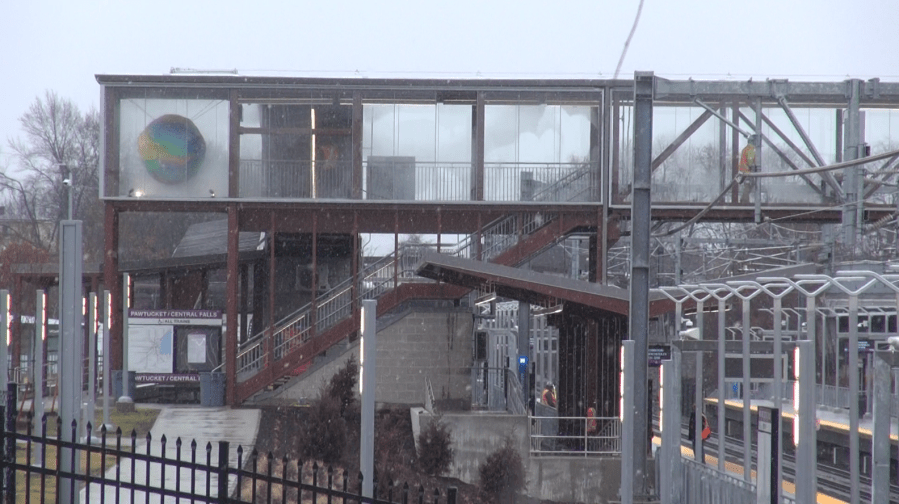 Officials break ground on amenities building at Pawtucket-Central Falls station