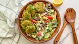 Baked Falafel Salad With Lemon-Tahini Dressing Recipe