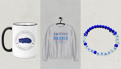 From Bracelets to Lawn Signs, ‘Swifties for Kamala’ Merch Has Taken Over the Internet