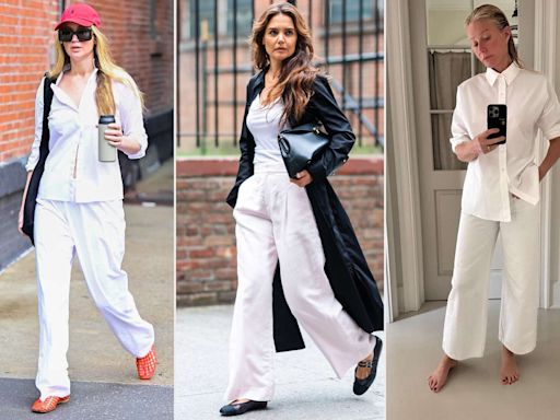 Jennifer Lawrence, Katie Holmes, and More Celebs Are Showing Us Why White Pants Are a Summer Staple