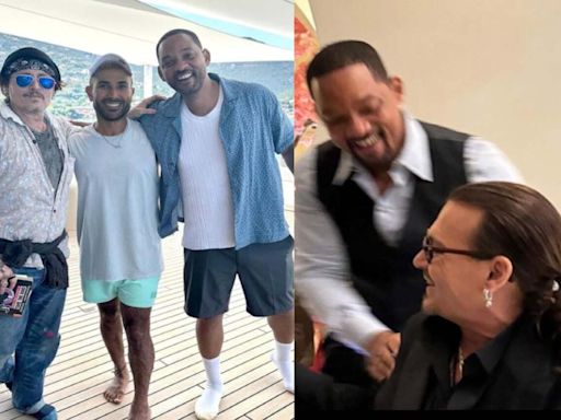 Johnny Depp and Will Smith enjoy international bromance in Italy