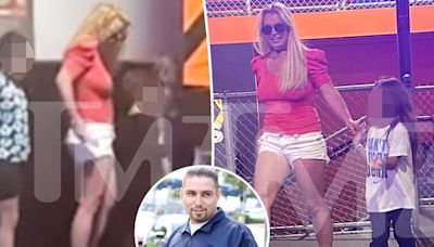 Britney Spears spends time with boyfriend Paul Soliz and three of his kids at trampoline park after reconciliation