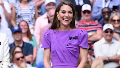 Kate Middleton’s elegant royal purple dress was elevated with a poignant accessory