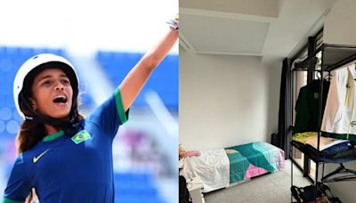 Após pressão por companhia da mãe, Rayssa Leal mostra seu quarto na Vila Olímpica: 'Felicidade 100%'