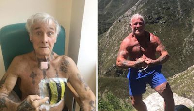 Taunton bodybuilder and reality star thanks NHS after near-death experience