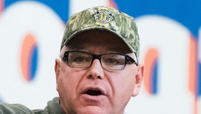 Viral Harris-Walz camo hats riff on red-state style, draw ire of NRA