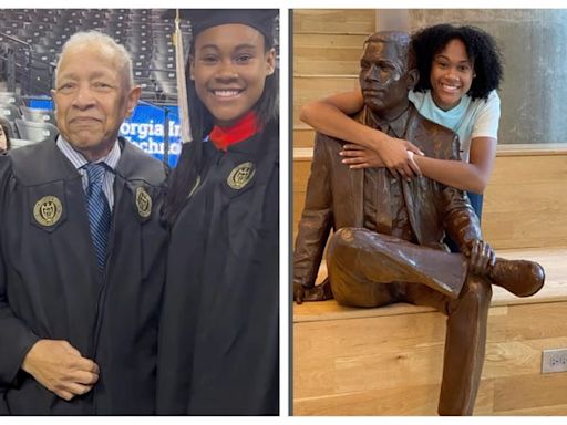 Sweet Moment Between History-Making Black Georgia Tech Grad And Granddaughter is Caught on Video