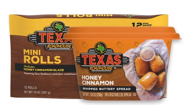 Texas Roadhouse Honey Cinnamon Butter and Mini Rolls Now Available in Stores