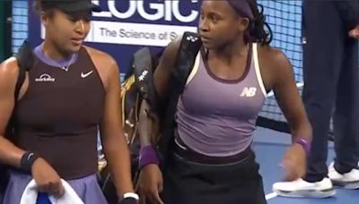 WATCH: Coco Gauff helps Naomi Osaka, moving the Japanese