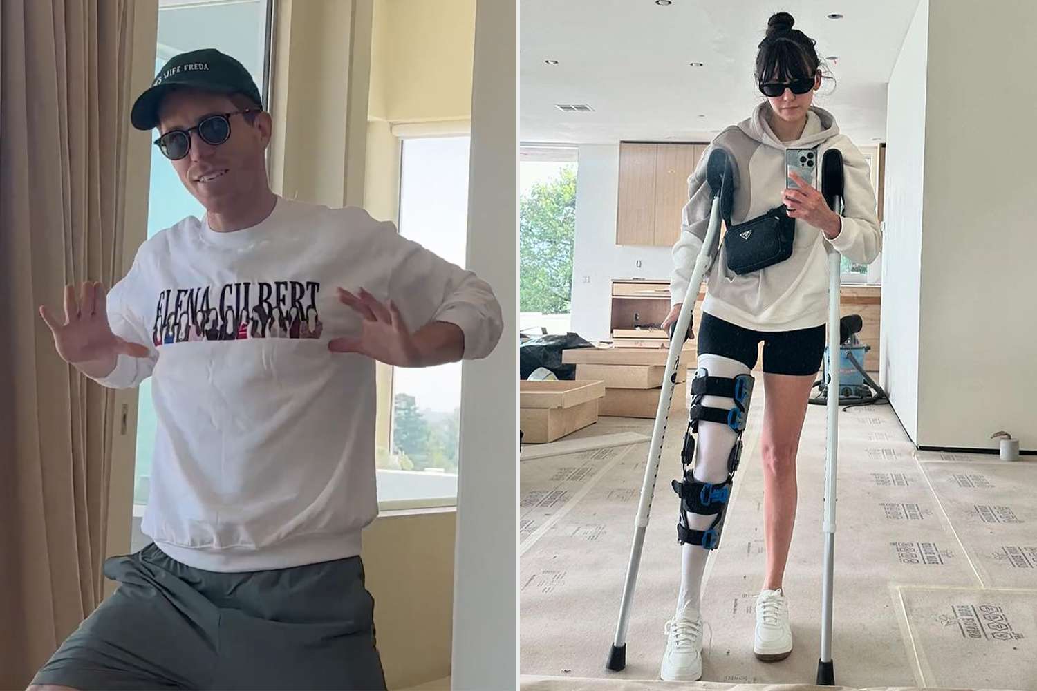 Shaun White Shakes His Booty in 'Vampire Diaries' Merch for Girlfriend Nina Dobrev as She Recovers from Bike Accident