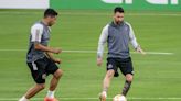 El Inter se entrena por primera vez en el estadio BBVA de Monterrey con Messi en el campo