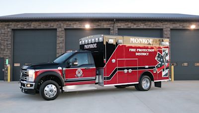 Monroe fire district puts new ambulance into service with ARPA funds