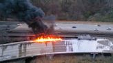 Fiery Maryland tanker crash injures driver, closes lanes