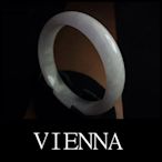 【VIENNA】《手圍19/14mm版寬》緬甸玉/冰種嚴選淡紫羅蘭/翡翠/玉鐲/手鐲Y+/X103