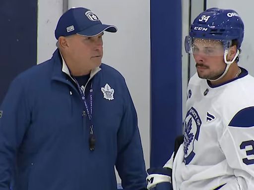 Craig Berube gives an update on Auston Matthews' injury status