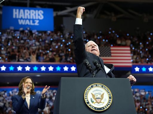 Tim Walz LIVE: Harris VP pick plays on Midwest values to condemn Trump and Vance