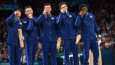 U.S. men's gymnastics team wins bronze, earning first Olympic team medal in 16 years