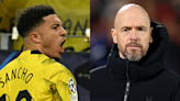 Erik ten Hag sends message to 'fantastic' Jadon Sancho after Borussia Dortmund dump Atletico Madrid out of Champions League but Man Utd boss reveals 'issues' remain...