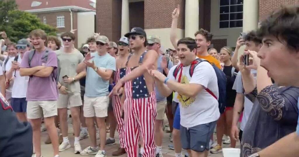 Fraternity says it removed member for ‘racist actions’ during Mississippi campus protest