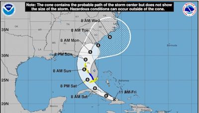 Tropical storm watches and warnings issued for Florida, potential landfall north of Tampa