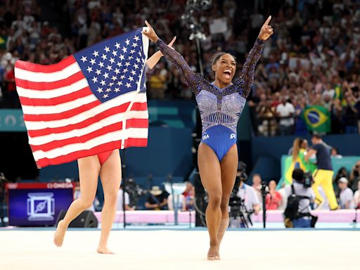 Simone Biles wins gold in women's gymnastics all-around final, while Suni Lee gets bronze