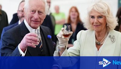 'That hit the spot': King and Queen enjoy vintage whisky at Edinburgh event