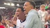 The moment Trent Alexander-Arnold's brothers celebrate winning penalty