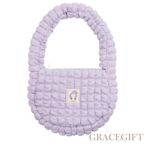 【Grace Gift】小魔女DoReMi聯名-音符手提肩背雲朵包 紫