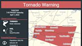 Tornado warning and watch issued for parts of Monmouth, Ocean County