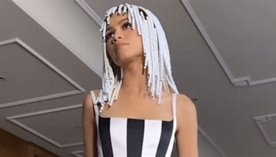 Zendaya Re-creates an Iconic Venus and Serena Williams Look in a Black and White Ball Gown