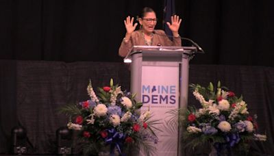 U.S. Secretary of the Interior Haaland speaks at Maine Democratic Convention