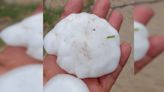 Tormenta con enormes granizos sorprende a habitantes de Nuevo León