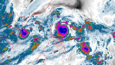 Tropical Storm Carina slightly intensifies over Philippine Sea