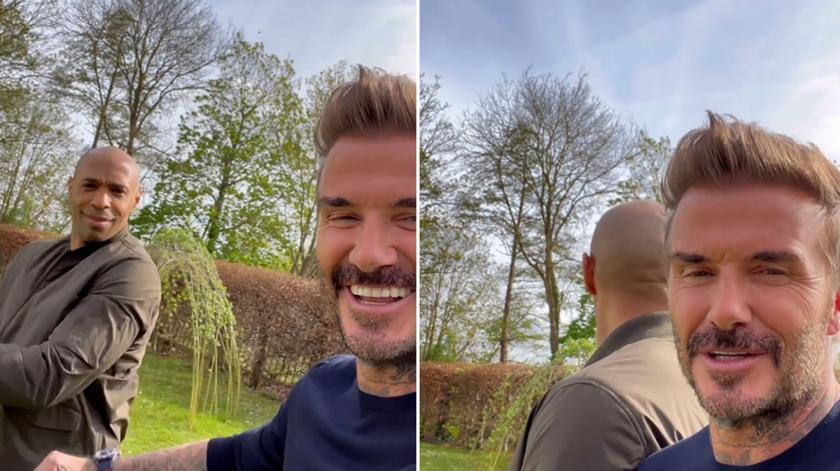 David Beckham brands Thierry Henry ‘selfish’ as pair film new Walkers crisps advert