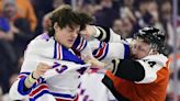 Imposing New York Rangers rookie Matt Rempe has become a cult hero with his fists and his size