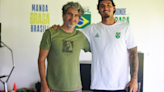 Gabriel Medina e Charlão: parceria vencedora reunida no Taiti