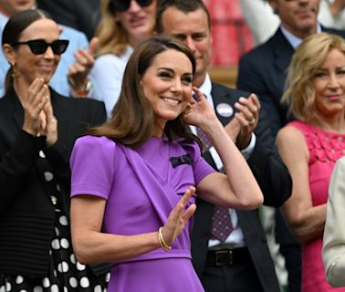 Cheers for Princess of Wales at Wimbledon final