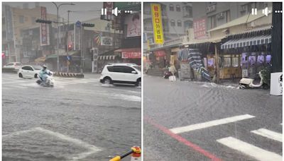 快訊／雨炸台南！永康區民眾PO影片曝現況 網哀號：又淹了根本常態