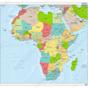 Landkaart Afrika