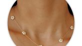 SmileBelle Daisy Pearl Necklace, Now 29% Off