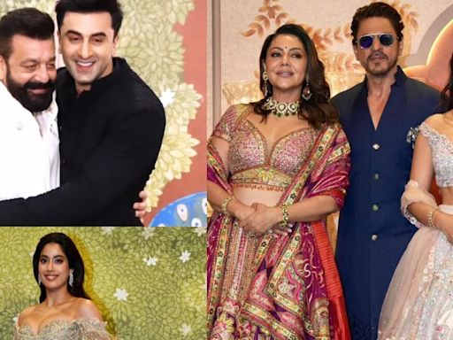 SRK, Janhvi Kapoor, Ranbir Kapoor Attend Anant Ambani-Radhika Merchant's Shubh Ashirwad Ceremony | Photos - News18