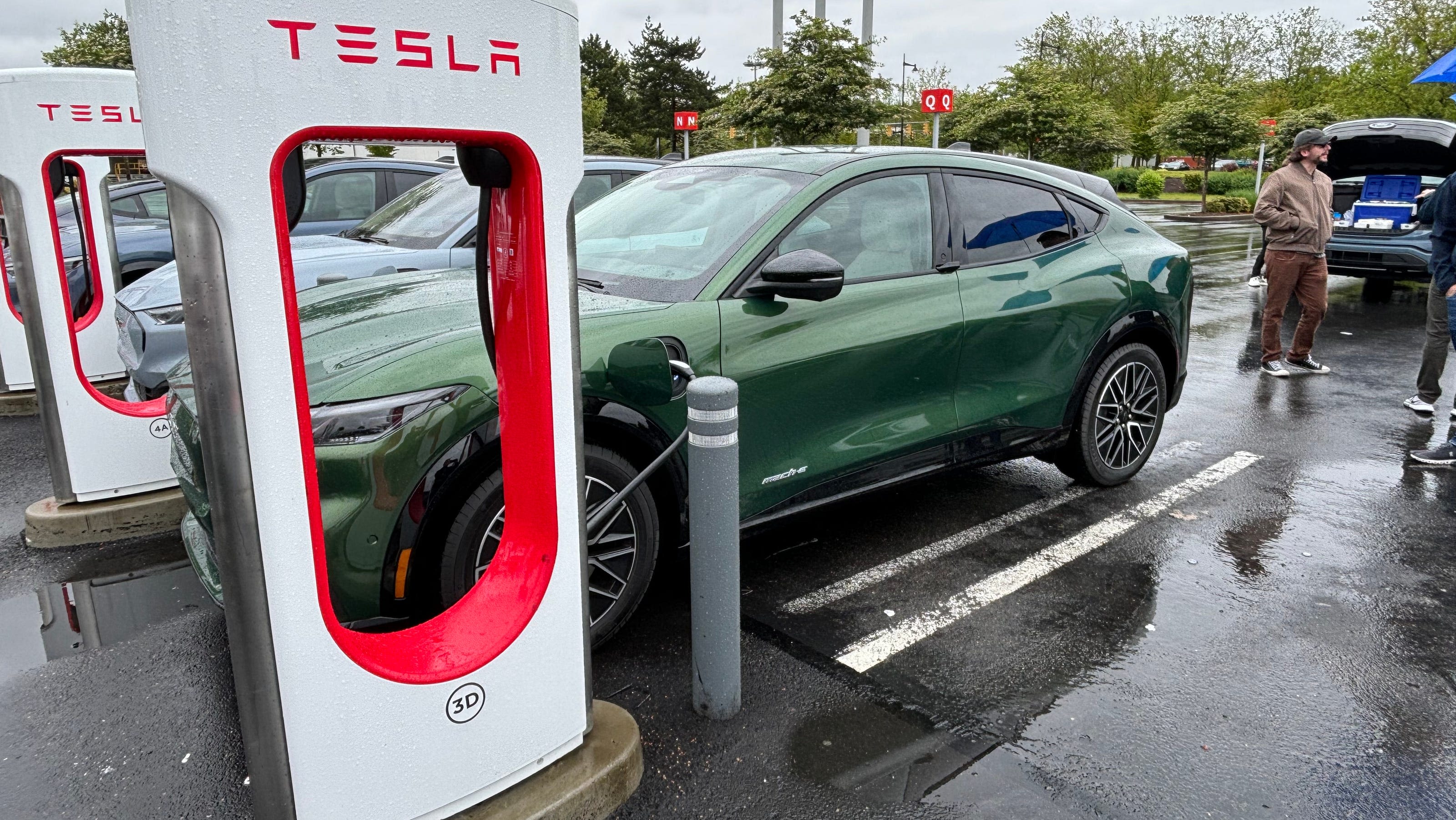 I charged 2024 Ford Mustang Mach-E at a Tesla supercharger: How it went