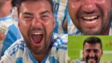 El descontrolado festejo de Tato Aguilera en la victoria Argentina ante Chile en la Copa América | + Deportes