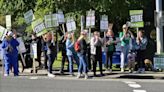 Thousands from the Oregon Nurses Association hit picket lines for Day 1 of strike