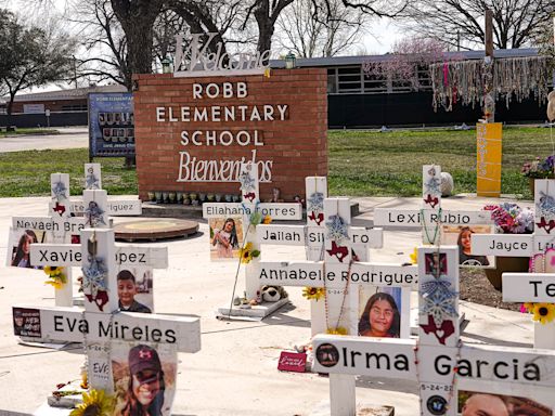See memorials in Uvalde and across Texas that honor victims of Robb Elementary shooting